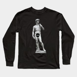 David Michelangelo Renaissance Sculpture Censored Art Long Sleeve T-Shirt